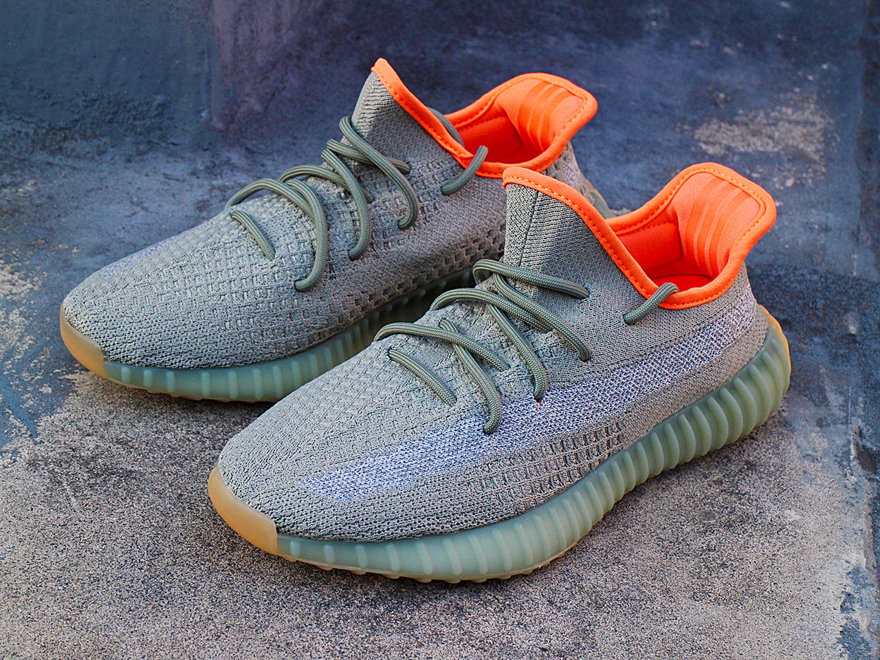 Yeezy Adidas Yeezy 350 Gris Con Verde Tenis Yeezy 350 V2 Yeezy