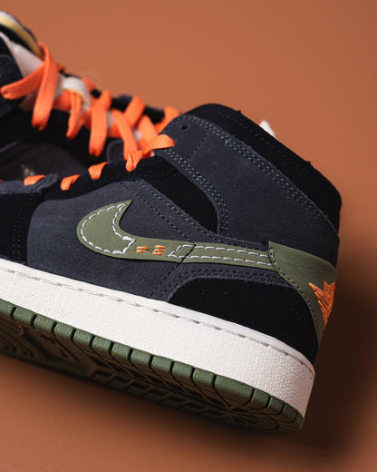 Nike Air Jordan 1 Mid SE Craft ‘Halloween’ Men's