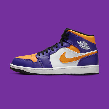 Nike Air Jordan 1 Mid 'Lakers'