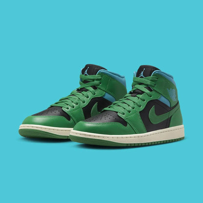 Nike Air Jordan 1 Mid 'Aquatone/Lucky Verde'